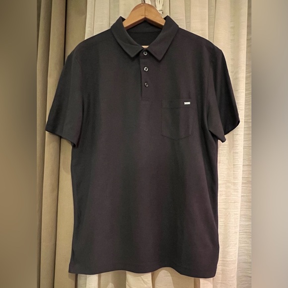 Vuori Men's Ace Polo Performance Polo Medium Charcoal Grey EUC - Picture 2 of 10